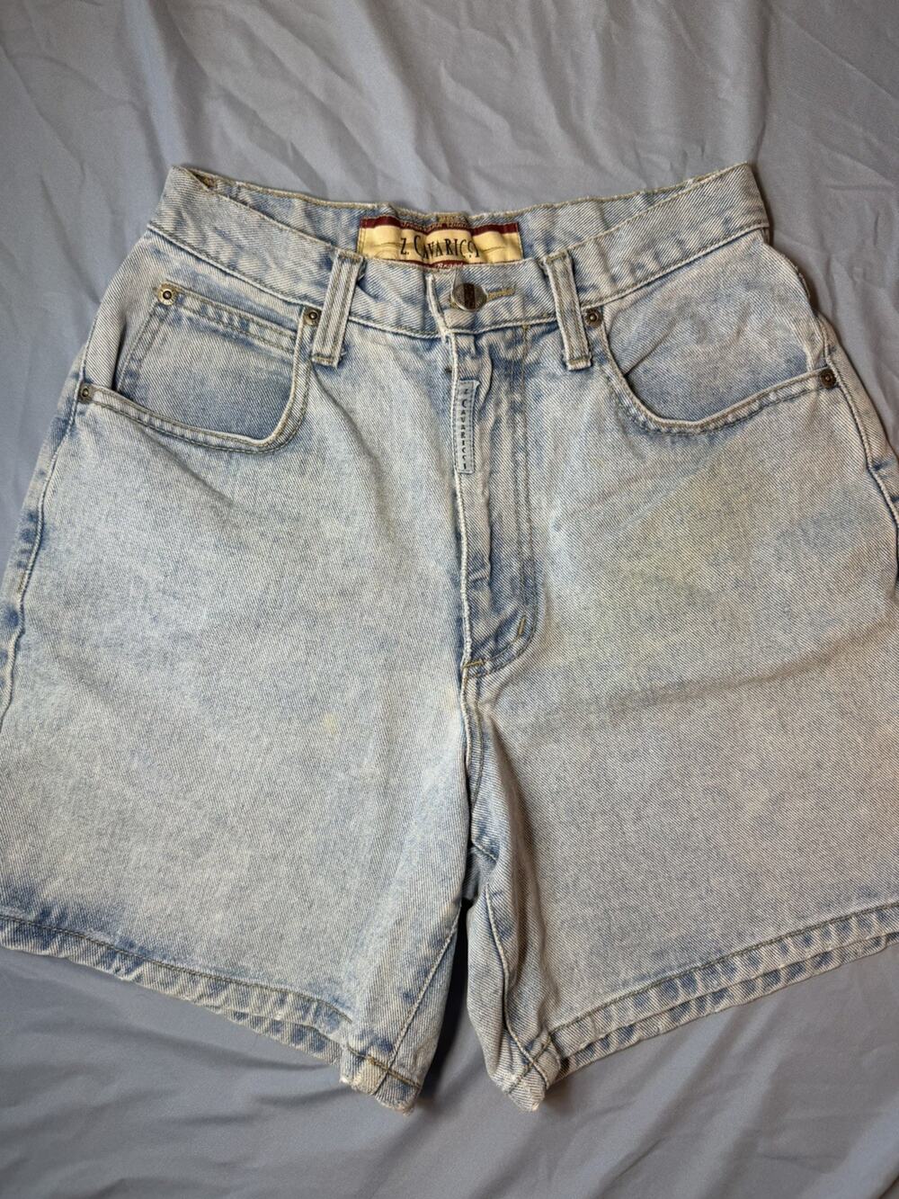 Vintage Z. Cavaricci Denim Jean Shorts Womens 28 High Waist 90's